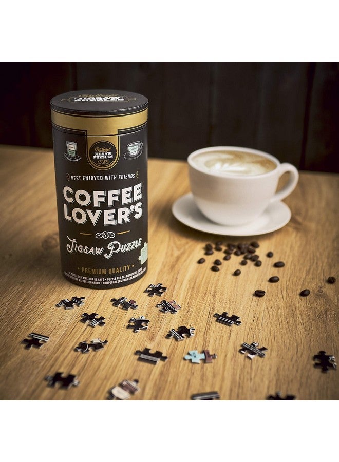 Ridley's Coffee Lover’s 500-Piece Jigsaw Puzzle - Coffee Puzzle with Informational Image, Sturdy Storage Tube Included - Activity Puzzle - Makes a Great Gift - Image 4