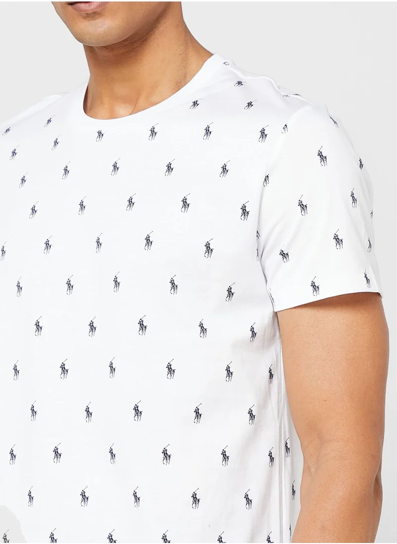 POLO RALPH LAUREN Printed Crew Neck T-Shirt