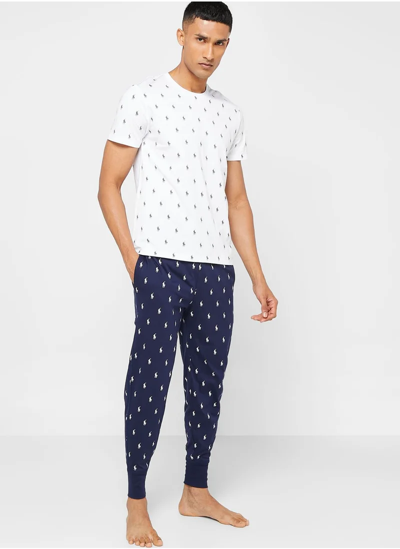 POLO RALPH LAUREN Printed Crew Neck T-Shirt