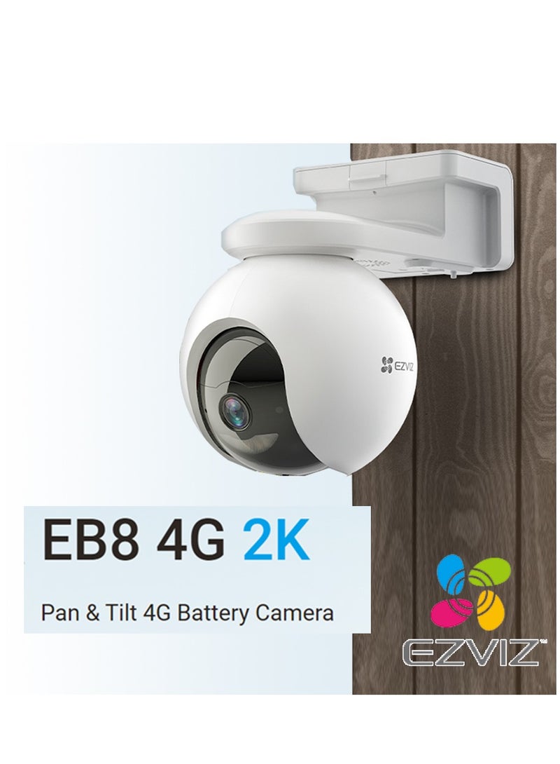 EZVIZ WireFree 4G Battery PT Panoramic 2K Camera Support GPS - Image 1