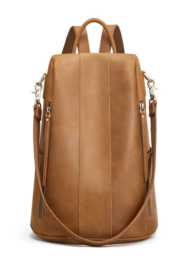 S-ZONE Women's Backpack, 3-light Brown, M, Rucksack Backpacks - Image 1