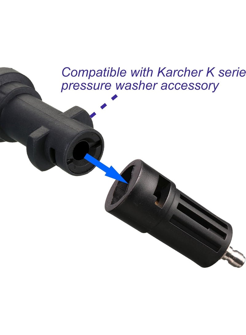 Compatible Pressure Washer Adapter, Replacement for Karcher Power Washer Accessory, 1/4'' Quick Connect - Image 3