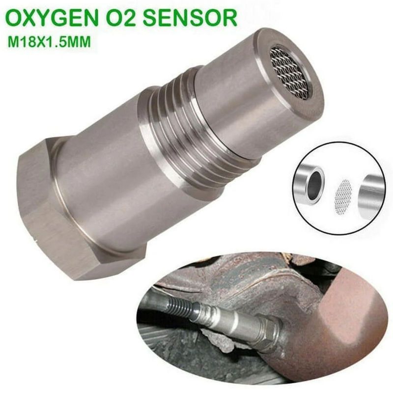 مفرسح مستشعر الأكسجين (O2 Sensor Spacer): تصميم سداسي الموجات من الفولاذ المقاوم للصدأ SS304 مقاس M18*1.5 - تصنيع دقيق مع مرشح فولاذي مقاوم للصدأ محارب لتحذير ضبط التشغيل (CEL) ل تعديل أنظمة العادم، مركبات الركوب الخارجي والاستخدام السياحي العام - Image 5
