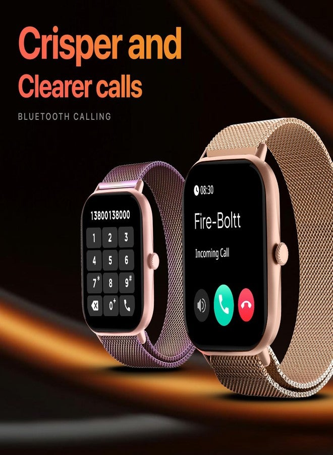 Fire-Boltt Ninja Call Pro Max Ultra Bluetooth Calling Smart Watch, 2.01" HD Display, 120+ Sports Modes, Health Suite, AI Voice Assistance, SpO2 Smartwatch for Men & Women - Rainbow Link - Image 5