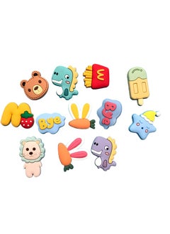 Excefore 12   Shoe Decoration Croc Charms, PVC Different Cartoon Charm for Crocs Hole Hole Shoe, Croc Charms Decoration for Kids Boys Girls Men Women Party Favor Gifts  - Image 2