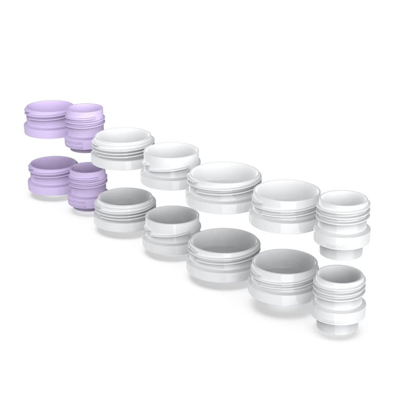 Kiinde Twist Milk Storage Bag Breast Pump & Baby Bottle Adapter Kit for All Major Breast Pump Brands (Pack of 14) - Image 1