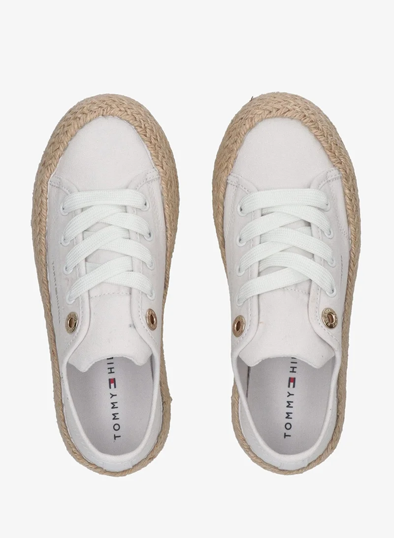 تومي هيلفيغر سنيكرز أطفال برباط وبتصميم قصير