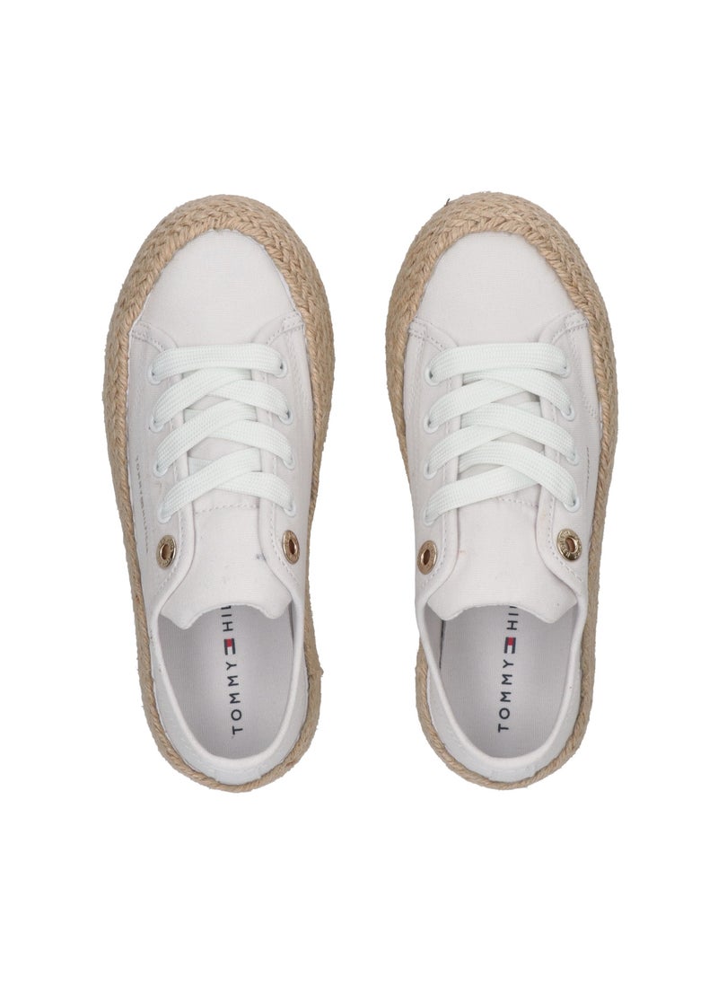 TOMMY HILFIGER - Kids Lace Up Low Top Sneakers - Image 1