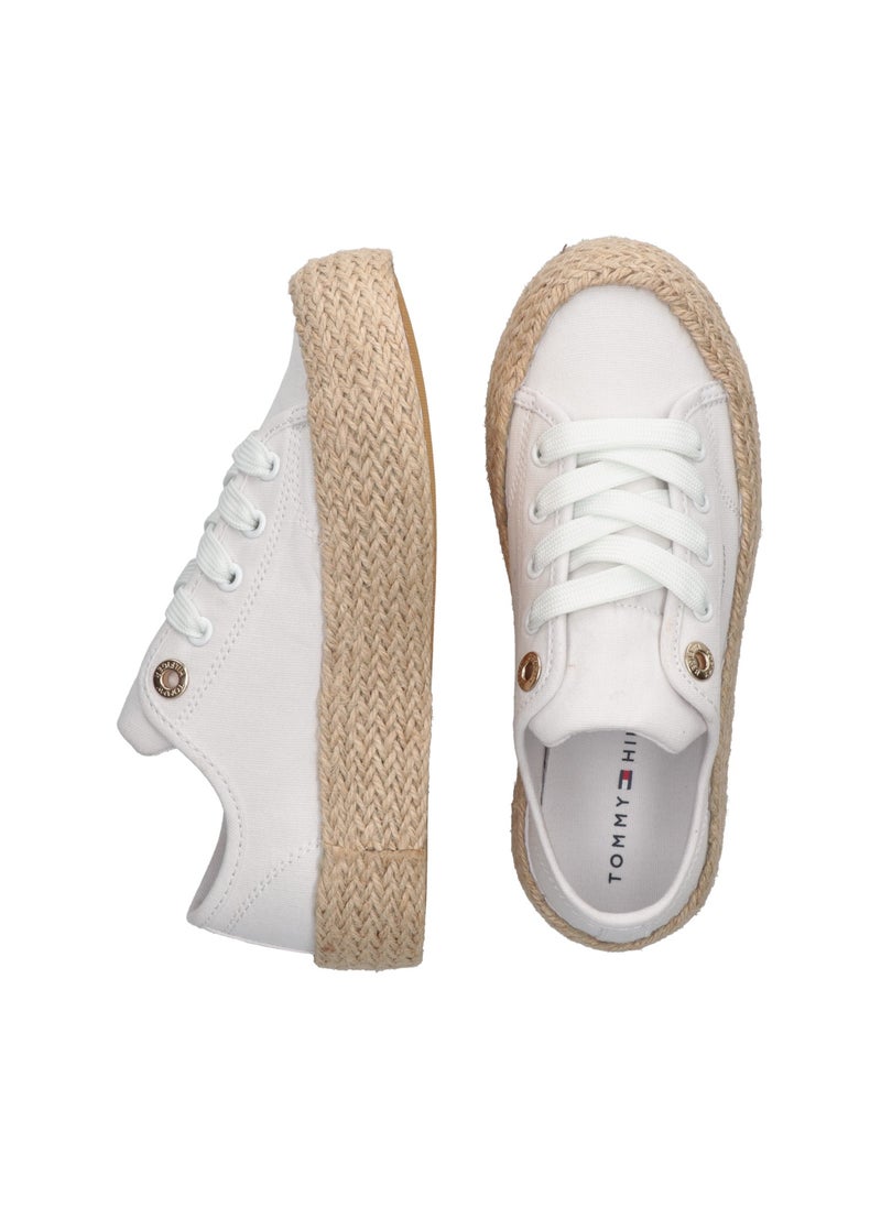 TOMMY HILFIGER - Kids Lace Up Low Top Sneakers - Image 1