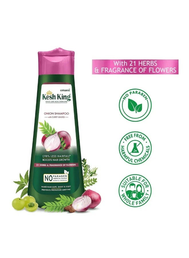 Kesh King Ayurvedic Onion Shampoo with 21 Herbs, Reduces Hair Fall & Boost Hair Growth 200ml - Image 3