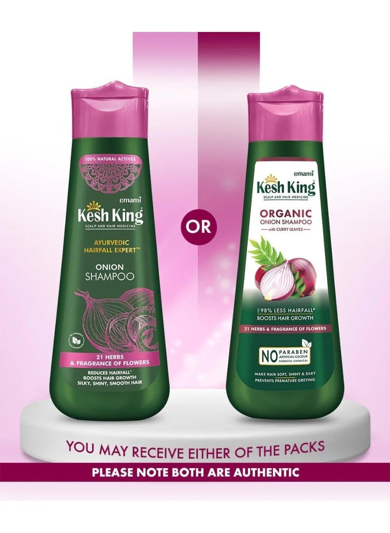 Kesh King Ayurvedic Onion Shampoo with 21 Herbs, Reduces Hair Fall & Boost Hair Growth 200ml - Image 5