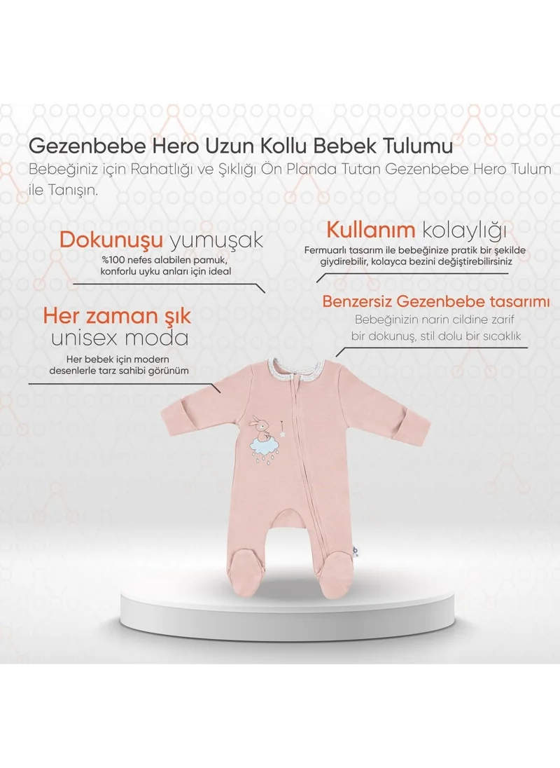 طفل يمشي Hero Long Sleeve Baby Rompers Bunny