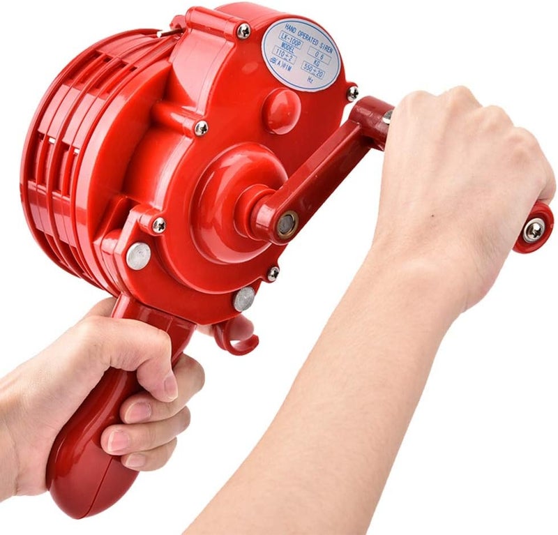 woobles Hand Crank Loud Hand Crank Manual Operated Portable ABS Alarm/Siren (Air Raid) - Image 1