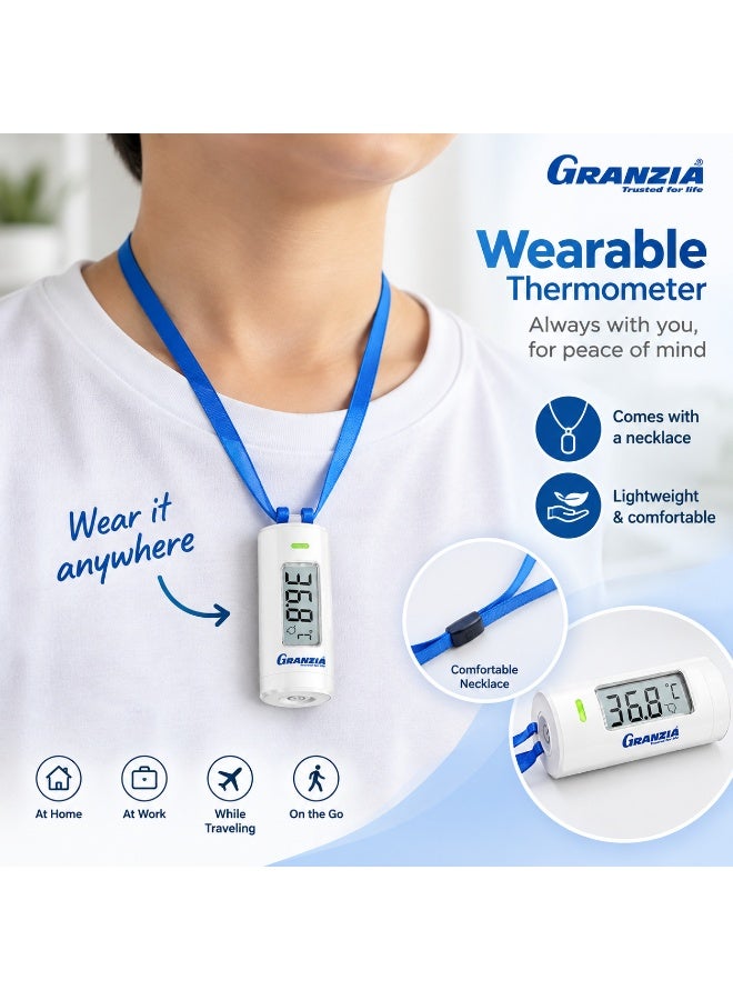 Granzia Samsontemp Non-Contact Infrared Forehead Thermometer for Babies & Kids | 1-Second Reading, 4cm Distance, Color Display, Low Battery Alert, Compact & Travel-Friendly - Image 5