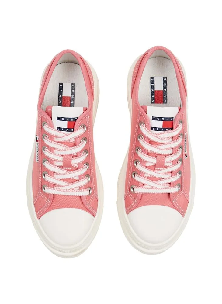 TOMMY JEANS Logo Detail Lace Up Low Top Sneakers