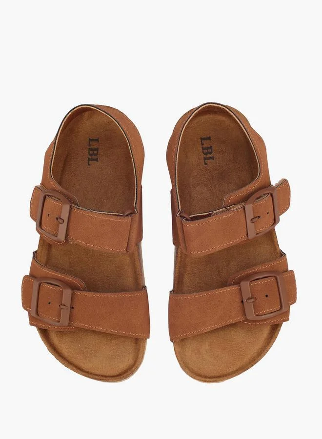 LBL by Shoexpress TAN Boys Hook & Loop Sandals for Men | Best Price UAE