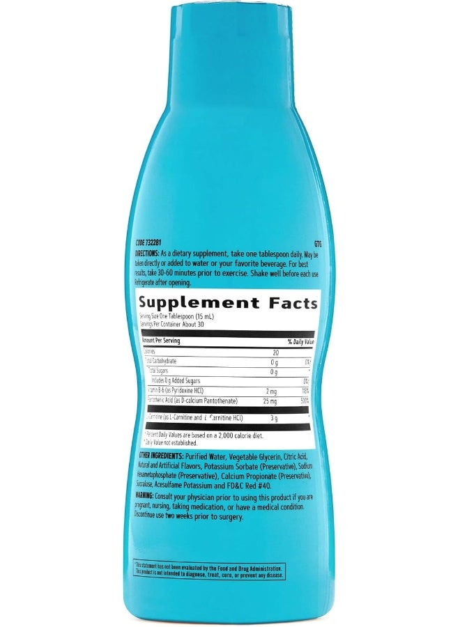 GNC Total Lean Triple Strength L-carnitine Liquid Nutritional Supplement - Fruit Punch - Image 2