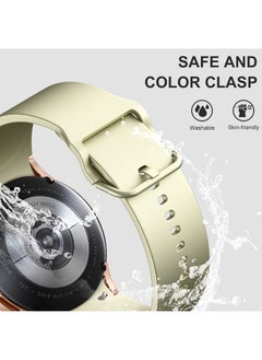 Lerobo 5 Pack No Gap Bands Compatible with Galaxy Watch 6/5/4 Band/Watch 5 Pro Band/Galaxy Watch 4 Band,20mm Soft Silicone Sport Strap for Samsung Watch 5&4 Bands/Watch 4 Classic Bands Women Men  - Image 4