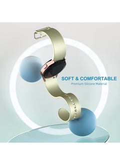 Lerobo 5 Pack No Gap Bands Compatible with Galaxy Watch 6/5/4 Band/Watch 5 Pro Band/Galaxy Watch 4 Band,20mm Soft Silicone Sport Strap for Samsung Watch 5&4 Bands/Watch 4 Classic Bands Women Men  - Image 3