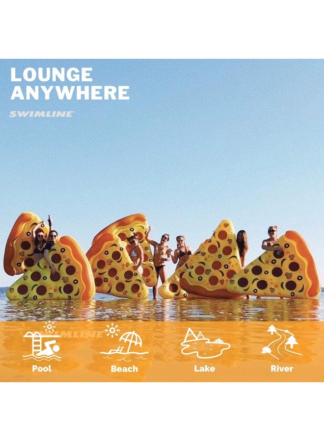 سويم لاين عوامة سباحة قابلة للنفخ على شكل شريحة بيتزا من سويم لاين، متعددة الألوان - Image 4