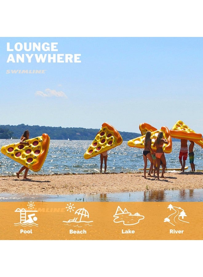سويم لاين عوامة سباحة قابلة للنفخ على شكل شريحة بيتزا من سويم لاين، متعددة الألوان - Image 5