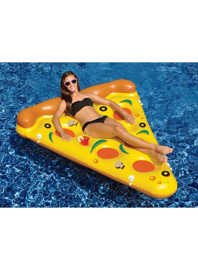 سويم لاين عوامة سباحة قابلة للنفخ على شكل شريحة بيتزا من سويم لاين، متعددة الألوان - Image 2