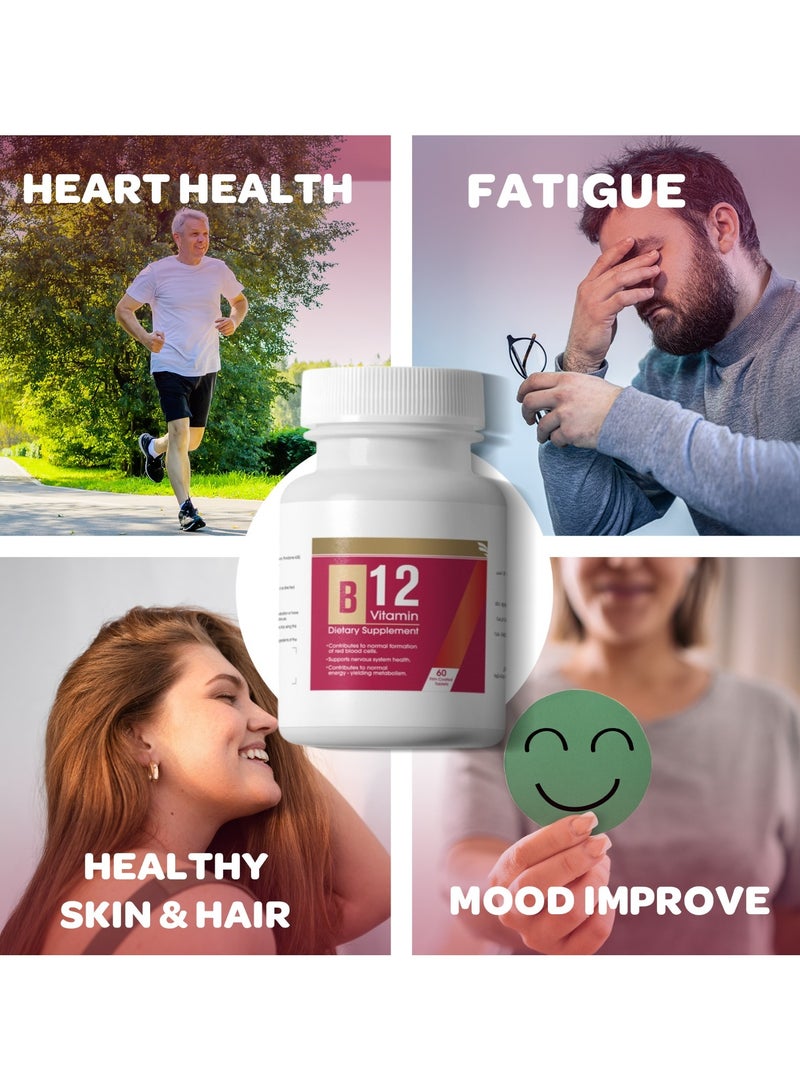 UBM Vitamin B12 -Anemia, Diabetes, Fatigue, Mood – 30 capsules - Image 2