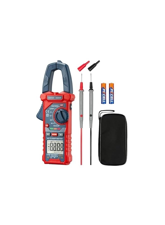 erorex Digital Clamp Meter Multimeter 2000 Counts Amp Voltage Tester Auto-ranging with AC/DC Voltage, AC Current, Resistance, Capacitance, Continuity, Live Wire Test, Non-Contact Voltage Detection - Image 1