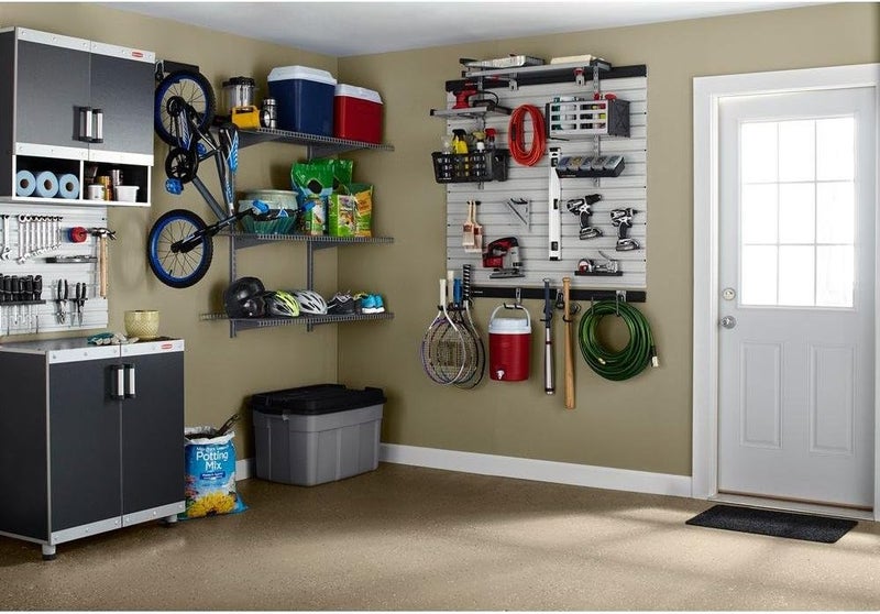 Rubbermaid Rubbermaid FastTrack Rail Large Shelf Organization System Holds up to 50 Pounds Ideal for Cleaning ProductsGarden SuppliesLaundry Products  - Image 4