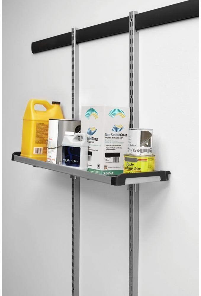 Rubbermaid Rubbermaid FastTrack Rail Large Shelf Organization System Holds up to 50 Pounds Ideal for Cleaning ProductsGarden SuppliesLaundry Products  - Image 5
