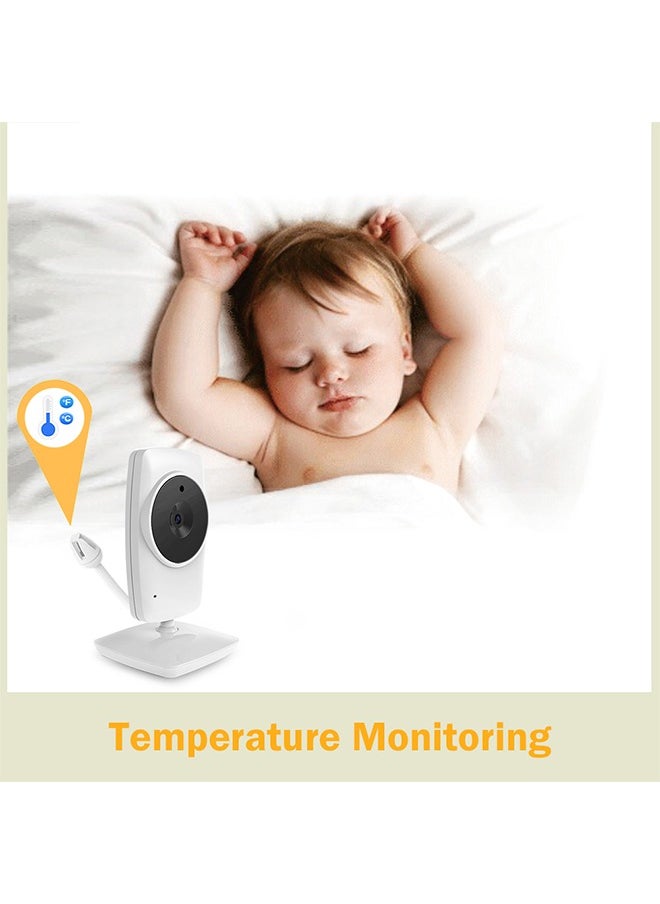 Ocean - Video Baby Monitor with 960ft Long Distance, Night Vision & Lullabies Playing, 3.2'' LCD Display, 2-Way Audio Talk, Temperature Monitoring, Support 2 X Digital Zoom, Baby Surveillance Camera - Image 1