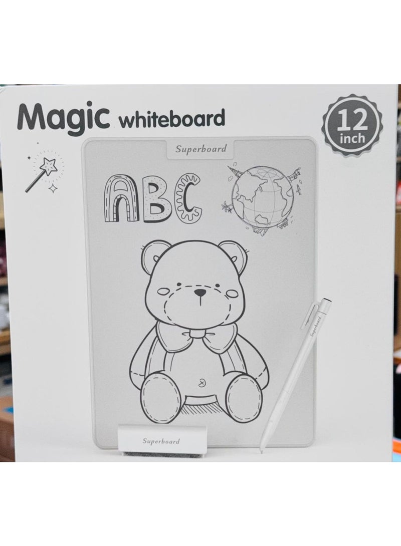 12" - The Ultimate Reusable Notebook | Zero-Waste Magnetic Writing Board for Adults, Office, Cleanroom & Eco-Conscious Homes | Paper-Feel Tablet for Sketches & Lists(8+ Years & Adults) - Image 1