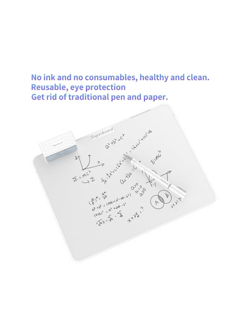 12" - The Ultimate Reusable Notebook | Zero-Waste Magnetic Writing Board for Adults, Office, Cleanroom & Eco-Conscious Homes | Paper-Feel Tablet for Sketches & Lists(8+ Years & Adults) - Image 5
