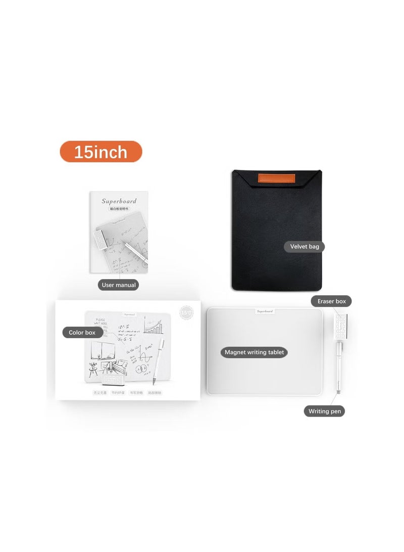 12" - The Ultimate Reusable Notebook | Zero-Waste Magnetic Writing Board for Adults, Office, Cleanroom & Eco-Conscious Homes | Paper-Feel Tablet for Sketches & Lists(8+ Years & Adults) - Image 4