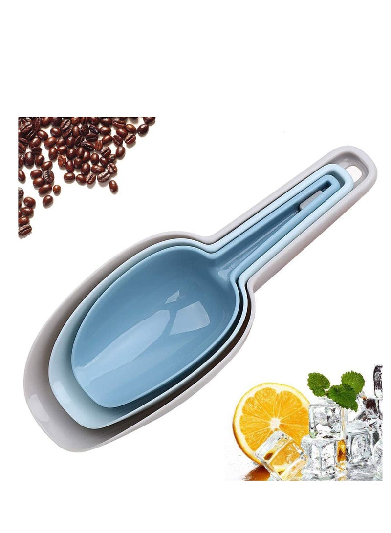 سونسر مغارف بلاستيكية للمطبخ للسلع الجافة والدقيق وتخزين الحلوى، طقم لعلب الطعام - Image 1