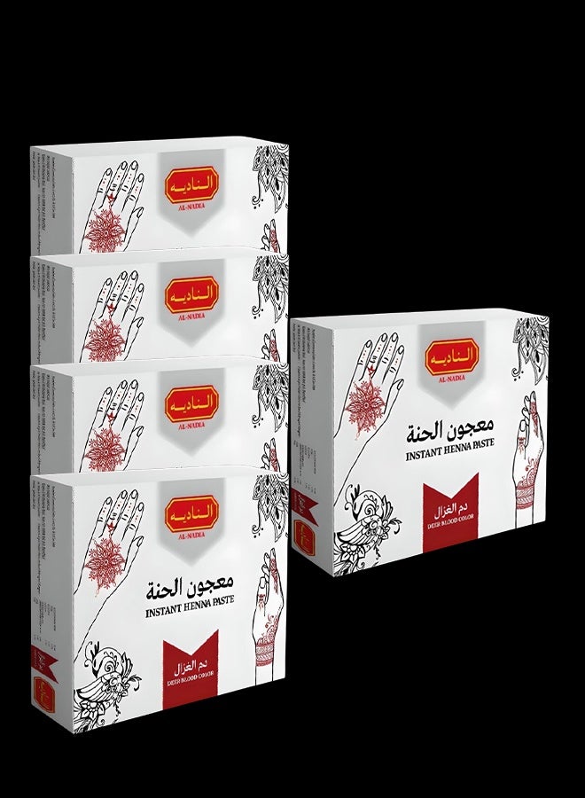 نادية معجون حناء الناديه اللون الاحمر دم الغزال 60 حبه - Image 1