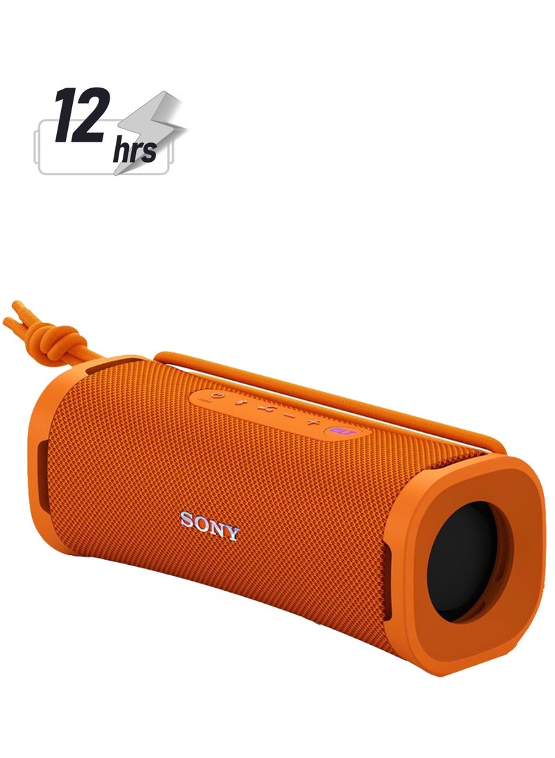 Sony ULT Field 1 Wireless Ultra Portable Bluetooth Compact Speaker, IP67 Waterproof, Dustproof, Shockproof with Enhanced Bass, 12 Hour Battery and Detachable Strap, UAE Model, 2024 Orange - Image 1