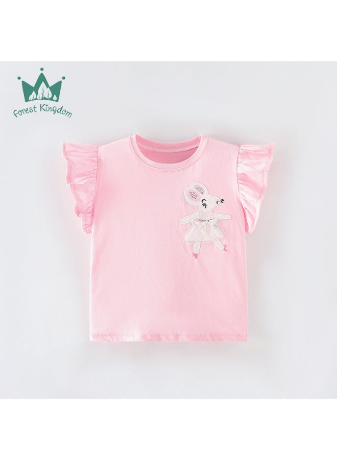 Girls Cute Cartoon Short Sleeve T-Shirt – Summer Style