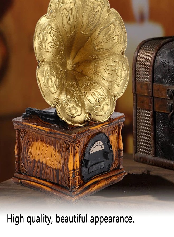 EBTOOLS Piggy Bank, European Retro Record Player Shape Piggy Bank Strong Applicability Vintage Phonograph Ornaments for Home Office Decoration - Image 4