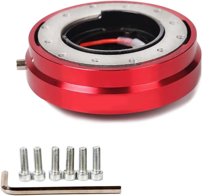 Wivplex Steering Wheel Quick Release Hub Adapter - Red - Image 1
