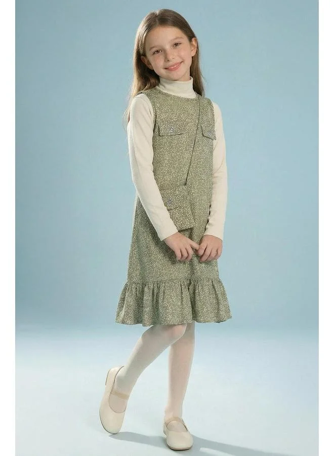 Perendi Girl's Jile Dress with Bag and Badi.
