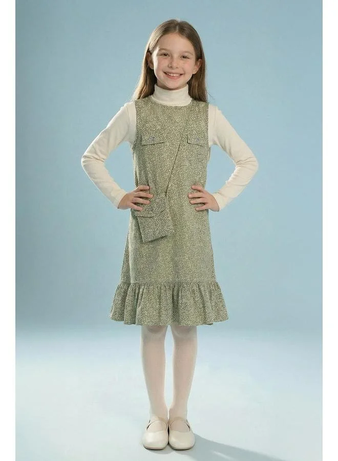Perendi Girl's Jile Dress with Bag and Badi.