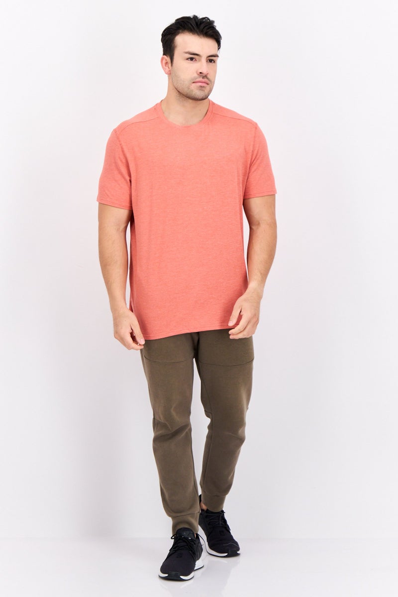 MOTION Men Sportswear Fit Short Sleeves Outdoor T-Shirt, Miner Red - Image 4