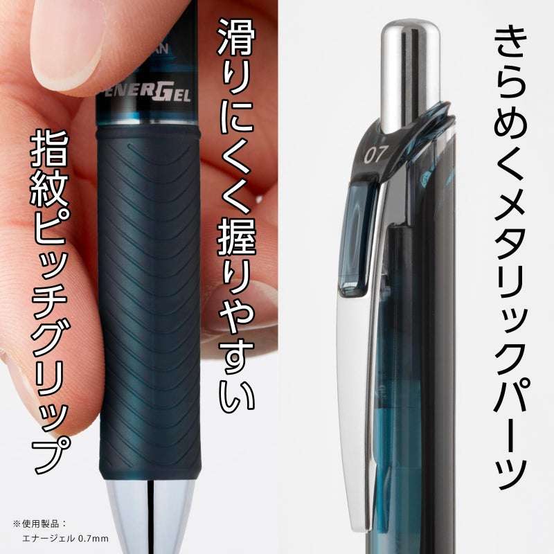 Pentel BLN75-L7 EnerGel Ballpoint Pen 0.5mm Limited Edition 7 Colors Set - Image 5