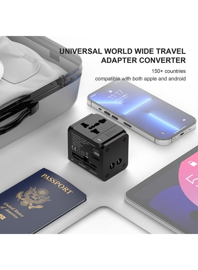 محول كهربائي عالمي - قابس سفر متعدد الوظائف 2.4A - Image 5