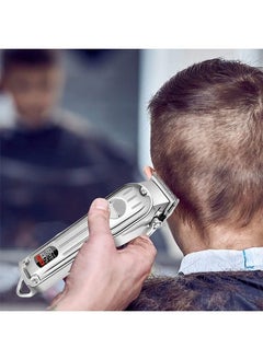 Generic Beard Trimmer,Men Multifunctional Hair Trimmer Mens Electric Clipper Suitable for Mustache Body Nose Ear Facial Trimmers Rechargeable Hair Clippers Waterproof Precision Trimmer,silver  - Image 5
