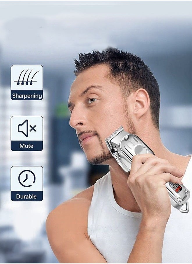 hair clipper,trimmer for men,Beard Shaving and Trimming Machine for Men, Men's Multi-Function Hair Trimming Machine, Men's Electric Trimmer, Suitable for Mustache, Body, Nose, and Ears, Rechargeable Facial Trimmer, Precision Water-Resistant Trimmer USB Rechargeable