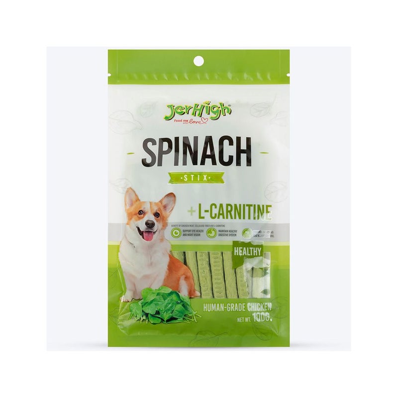 Jerhigh Dog Snack Spinach Stick 100G