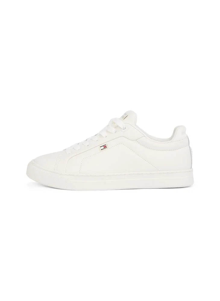 تومي هيلفيغر Logo Detail Lace Up Low Top Sneakers