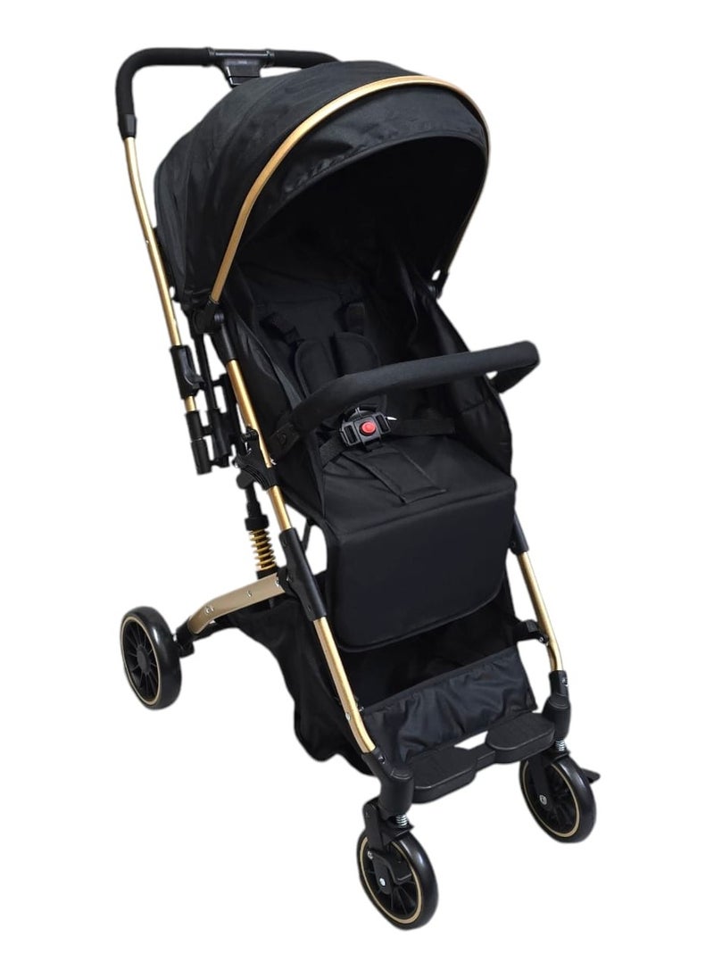 BABYCARA Ultra Lightweight Baby Stroller Gold Frame Compact Folding for Travel Cabin  - Image 2